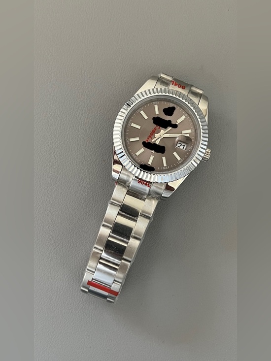 Stainless Steel Men's Watch with Gray Dial